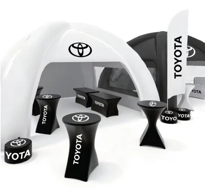 Vizualizace nafukovacího stanu Toyota
