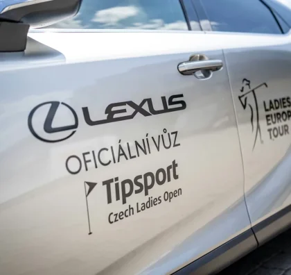 Polep vozu Lexus pro Ladies European Tour
