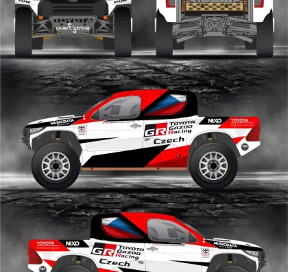 Návrhy polepů vozu Toyota Hilux