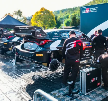 Servisní zázemí týmu Toyota Gazoo Racing