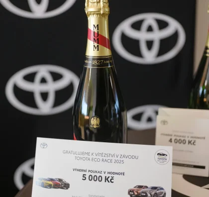 Ceny pro vítěze závodu Toyota Eco Race